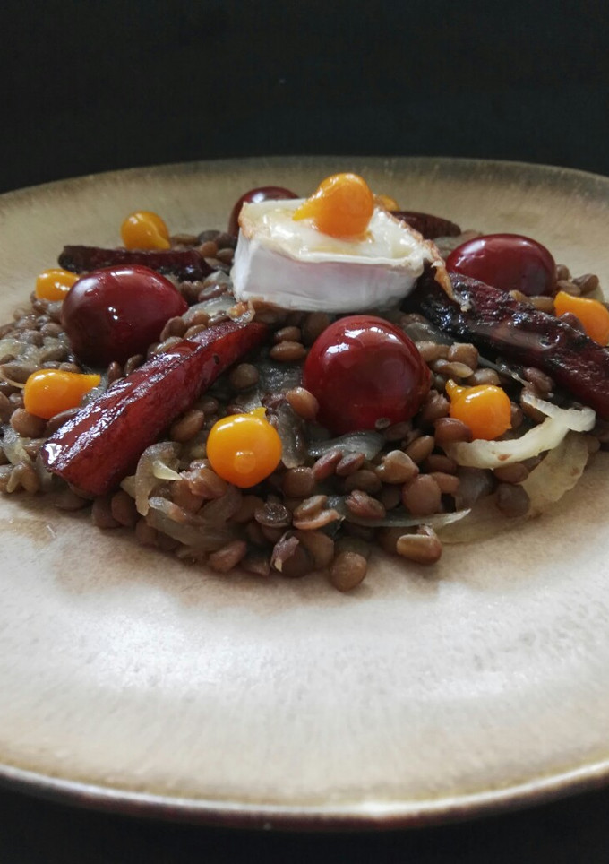 Una foto de Ensalada de lentejas