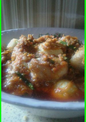 Foto resep Daging telur puyuh bumbu rujak setan