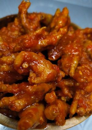 Foto resep Ceker Mercon Pedas Kaki Ayam Enak