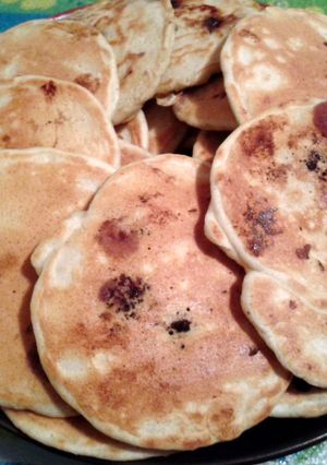 A picture of Blueberry Pancakes (Crumpets).