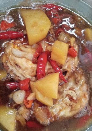 Foto resep Telor kentang kecap pedes