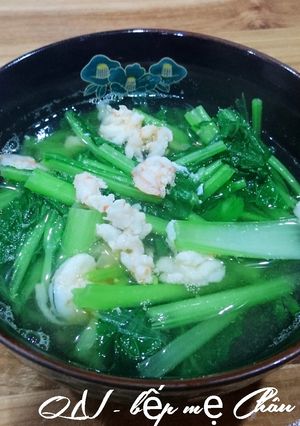 Hình của món Canh cải ngọt nấu tôm.