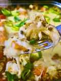 PASTEL SALADO DE COLIFLOR Y CALABAZA 🤩😋😋 CON MUCHO QUESO 🧀 🥦🥦🧅🫑🎃🧀🍲