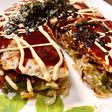 Japanese Hiroshima Okonomiyaki Pancake