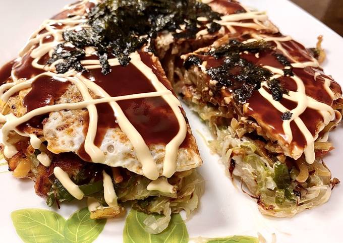Japanese Hiroshima Okonomiyaki Pancake