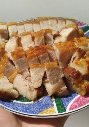Foto resep Crispy Pork Belly (Siobak) with Airfryer
