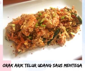 Cara Cepat Orak arik telur udang saus mentega Enak Bergizi