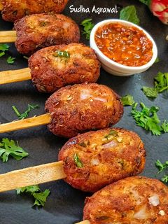 वेजिटेबल लॉलीपॉप (Vegetable lollipop recipe in Hindi) रेसिपी मुख्य फोटो