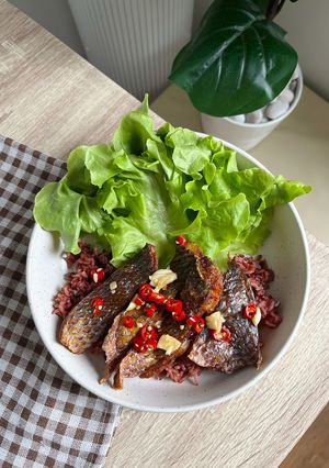 รูปของ ข้าวปลาแกะทอดเพื่อสุขภาพ (เมนูหม้อทอดไร้น้ำมัน)