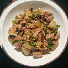 A picture of STIR FRY BOK CHOY CHICKEN...
