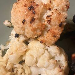 A picture of Roasted Cauliflower in the Air fryer/ Instapot/Ninja Foodi.