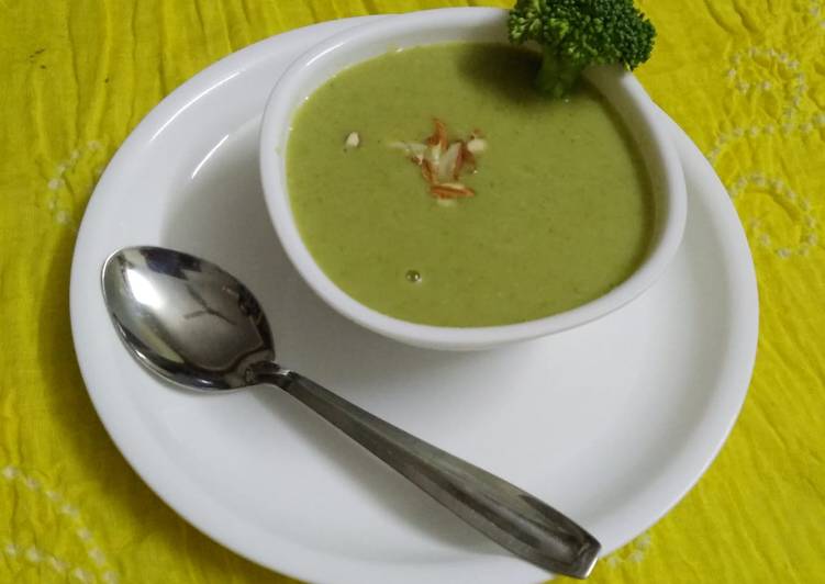 Simple Way to Make Any-night-of-the-week Broccoli almond soup