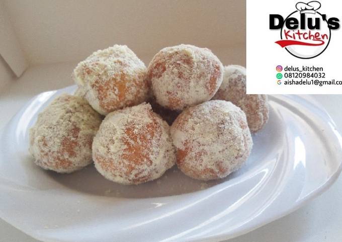 Coated puffs with powder milk Recipe