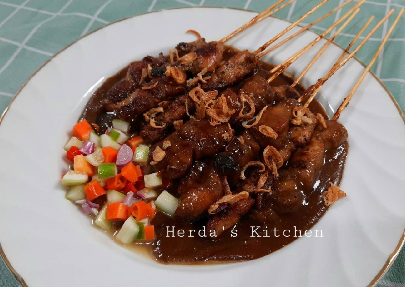 Sate Ayam Bumbu Kacang Rumahan