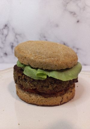 Una foto de Chivito saludable y vegetariano