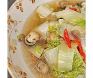 Resep Baru Sawi putih cah jamur Praktis Enak