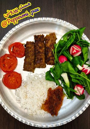 عکسی از دستور کباب تابه ای