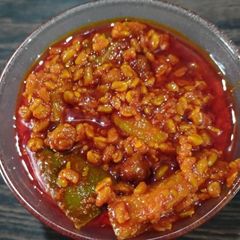 A picture of Fenugreek, Mango & Chana Pickle.
