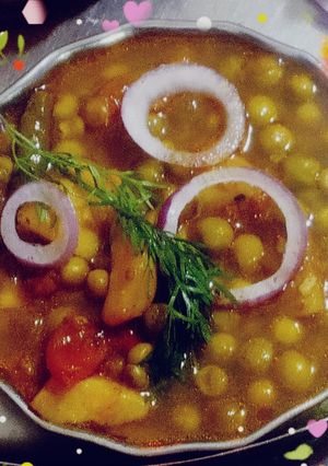 हरे मटर के छोले (hare matar ke chole recipe in Hindi) रेसिपी मुख्य फोटो