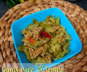 Resep Populer Tumis pare amp tempe Praktis Enak