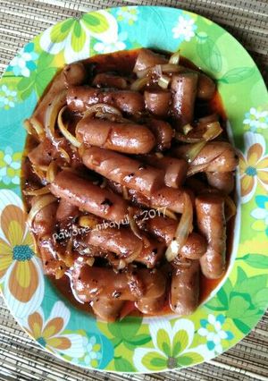 Foto resep Sosis Saus Madu Lada Hitam