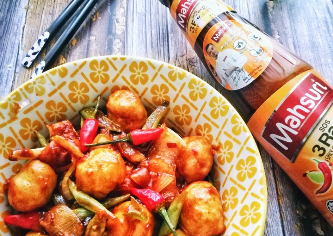 bebola daging ayam 3 rasa