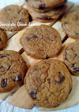 Foto resep Chocolate Chunk Soft Cookies no mixer
