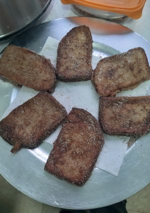 Una foto de Torrijas de pan de espelta