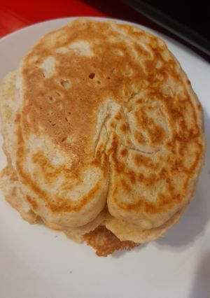 O poză a rețetei Pancakes cu făina integrală.