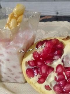 صورة لوصفة رمان بالزبادي