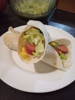 Una foto de Wraps de salchichas