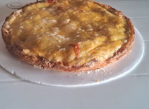 Una foto de Tarta cremosa de chuletas picadas