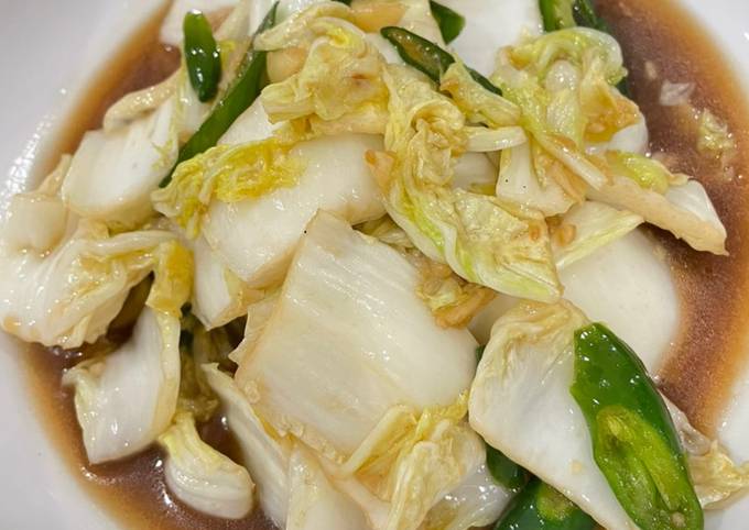 Resep Sawi Putih Tumis Saus Tiram 🥬 Oleh Rachelle Lee Cookpad