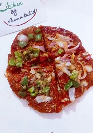 A picture of Gajer ka pizza.