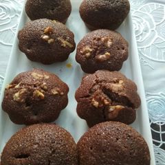 Choco walnut cup cake A picture of Choco walnut cup cake.
