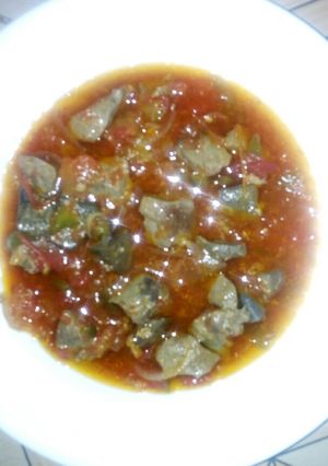 A picture of Fried liver.
