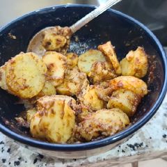 Sweet potatoes Chaat A picture of Sweet potatoes Chaat.