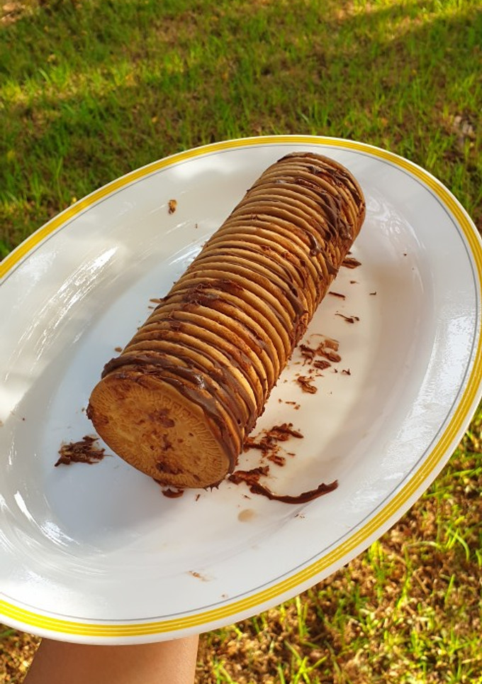 Una foto de Tronquito de Nutella helado