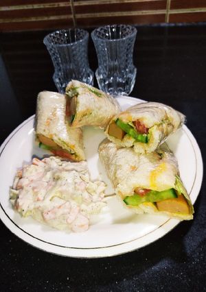 A picture of Rolled-up Cold Sandwich.
