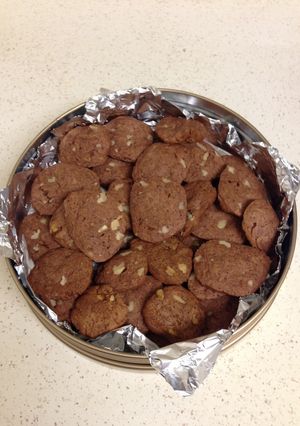 核桃巧克力脆餅乾 的食譜成品照片
