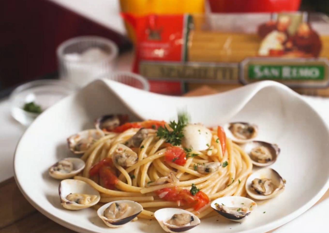 Spaghetti dengan Kerang