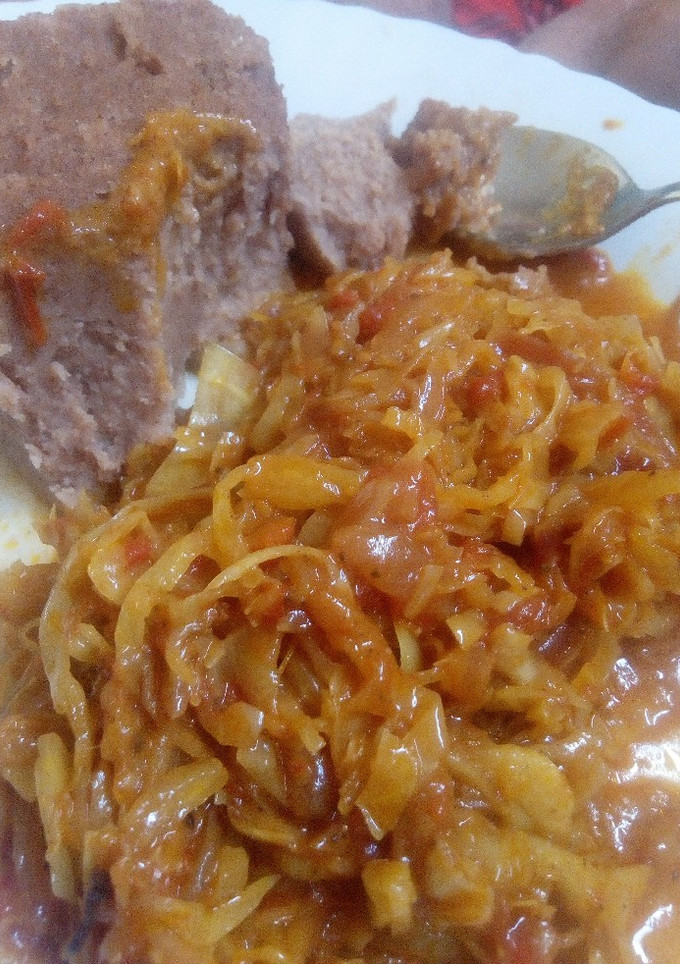 A picture of Cabbage Curry.