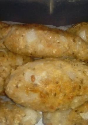 Una foto de Kibe vegano en el horno !! 👌👌👍