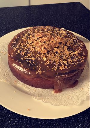 صورة لوصفة كيكة التمر اللذيذة 😋❤️