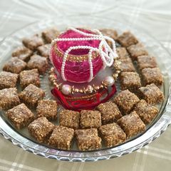 A picture of Rakshabandhan healthy squares.
