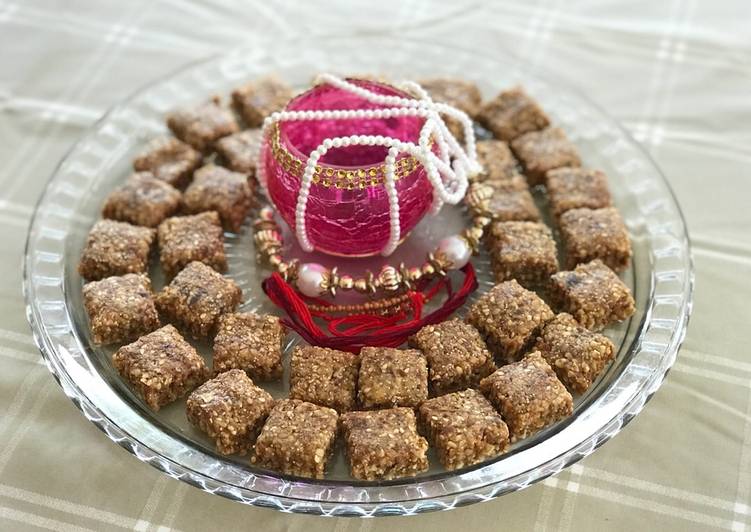 Recipe of Perfect Rakshabandhan healthy squares