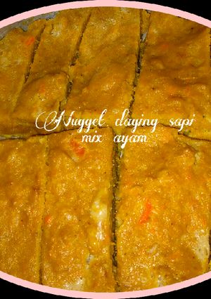Foto resep Nugget daging sapi mix ayam (tanpa tepung roti)