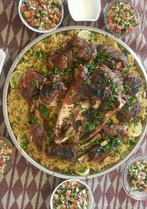 صورة لوصفة كبسة باللحمه