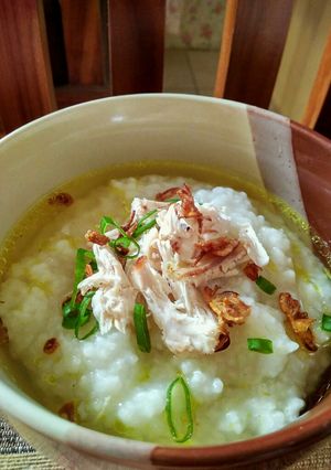 Foto resep Bubur ayam kuah kuning