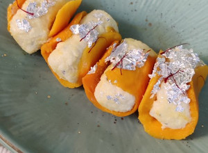 A picture of Instant Mango Sandesh Wrap.